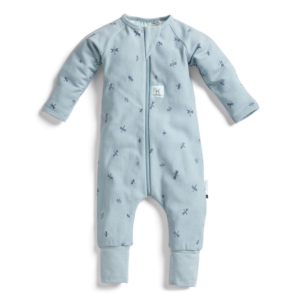 ergoPouch - Dragonflies Long Sleeve Romper 1.0 Tog - Blue