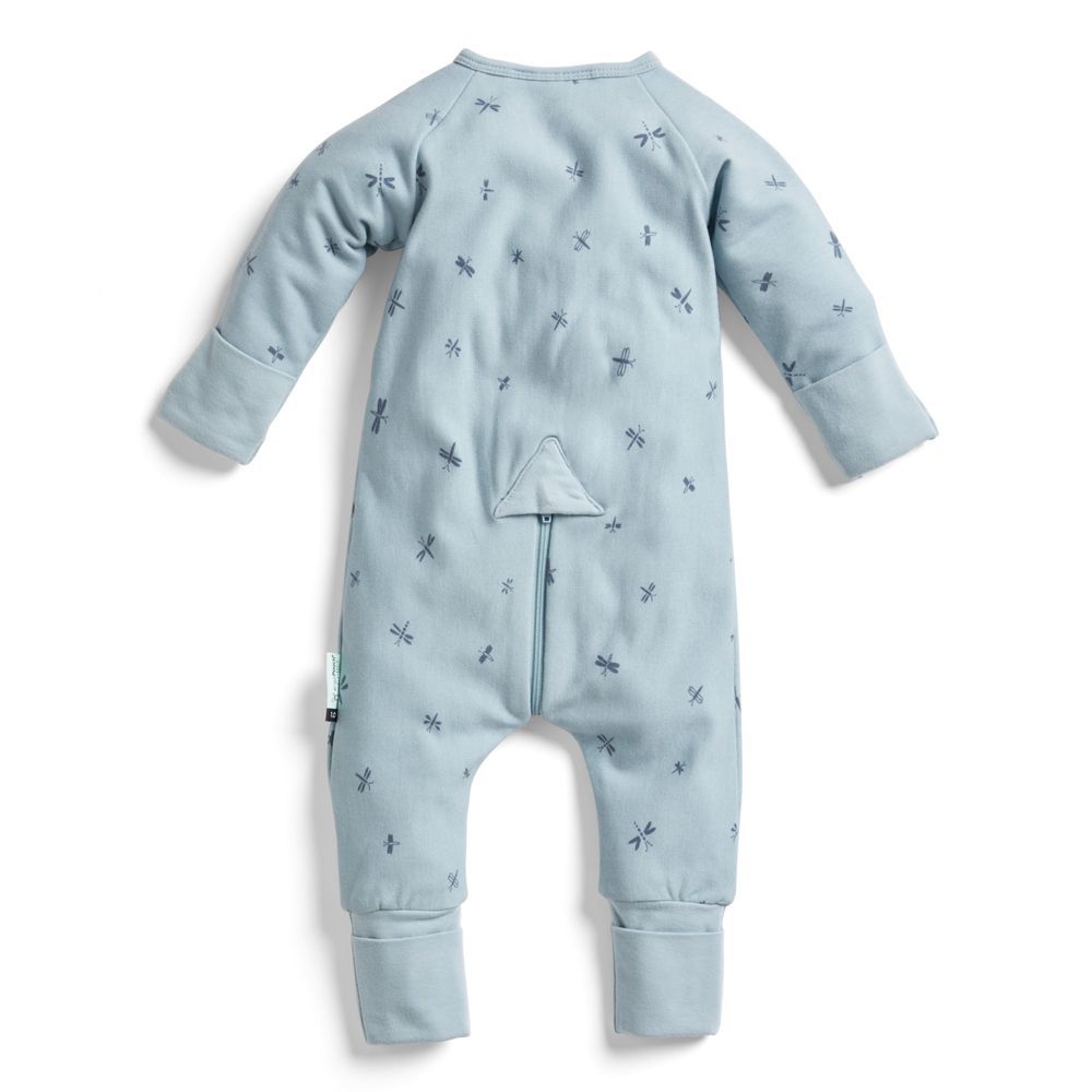 ergoPouch - Dragonflies Long Sleeve Romper 1.0 Tog - Blue