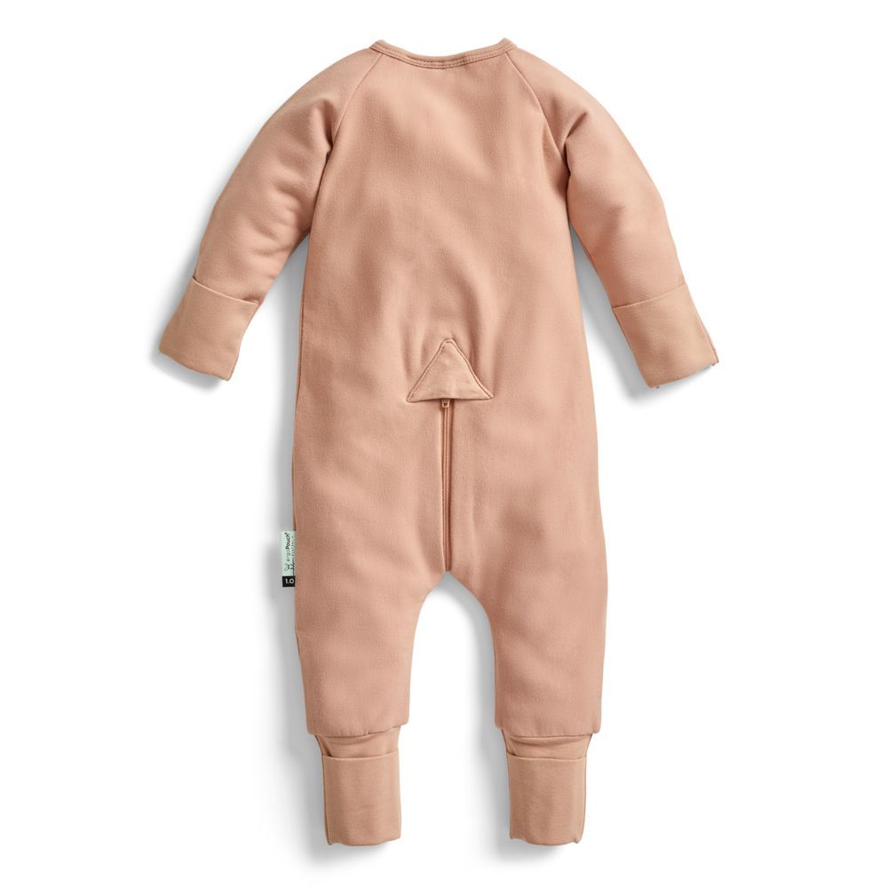 Ergopouch - 1.0 Tog Layers Long Sleeve Bodysuit - Latte