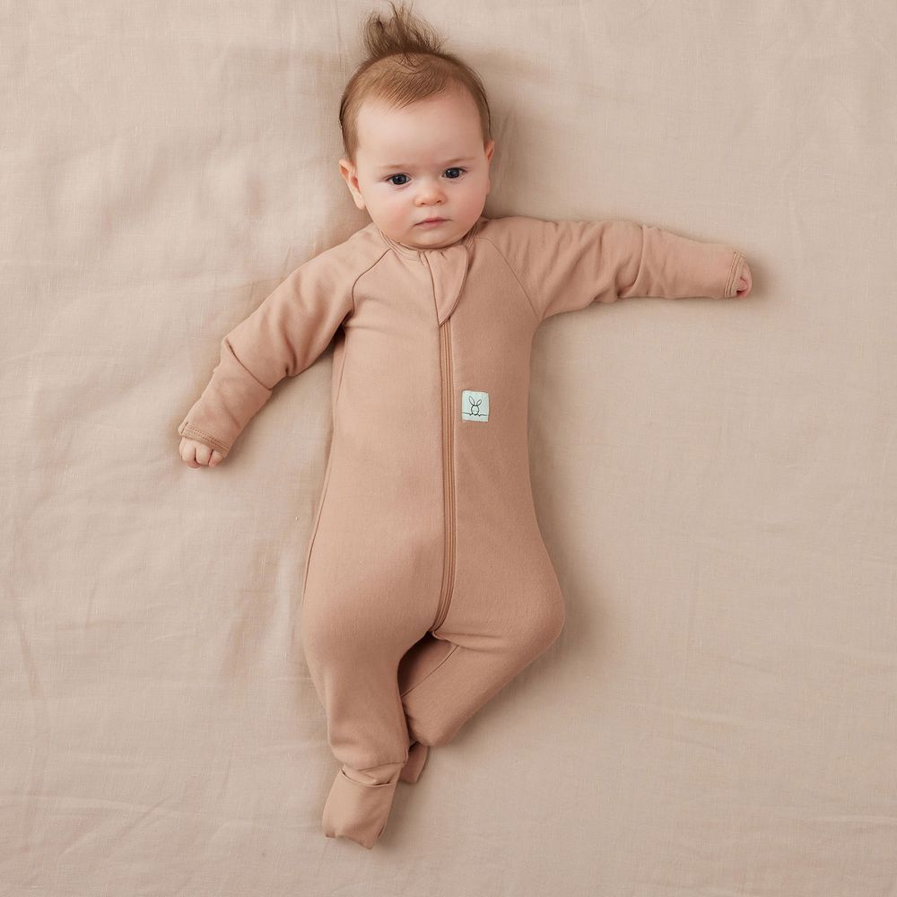 Ergopouch - 1.0 Tog Layers Long Sleeve Bodysuit - Latte