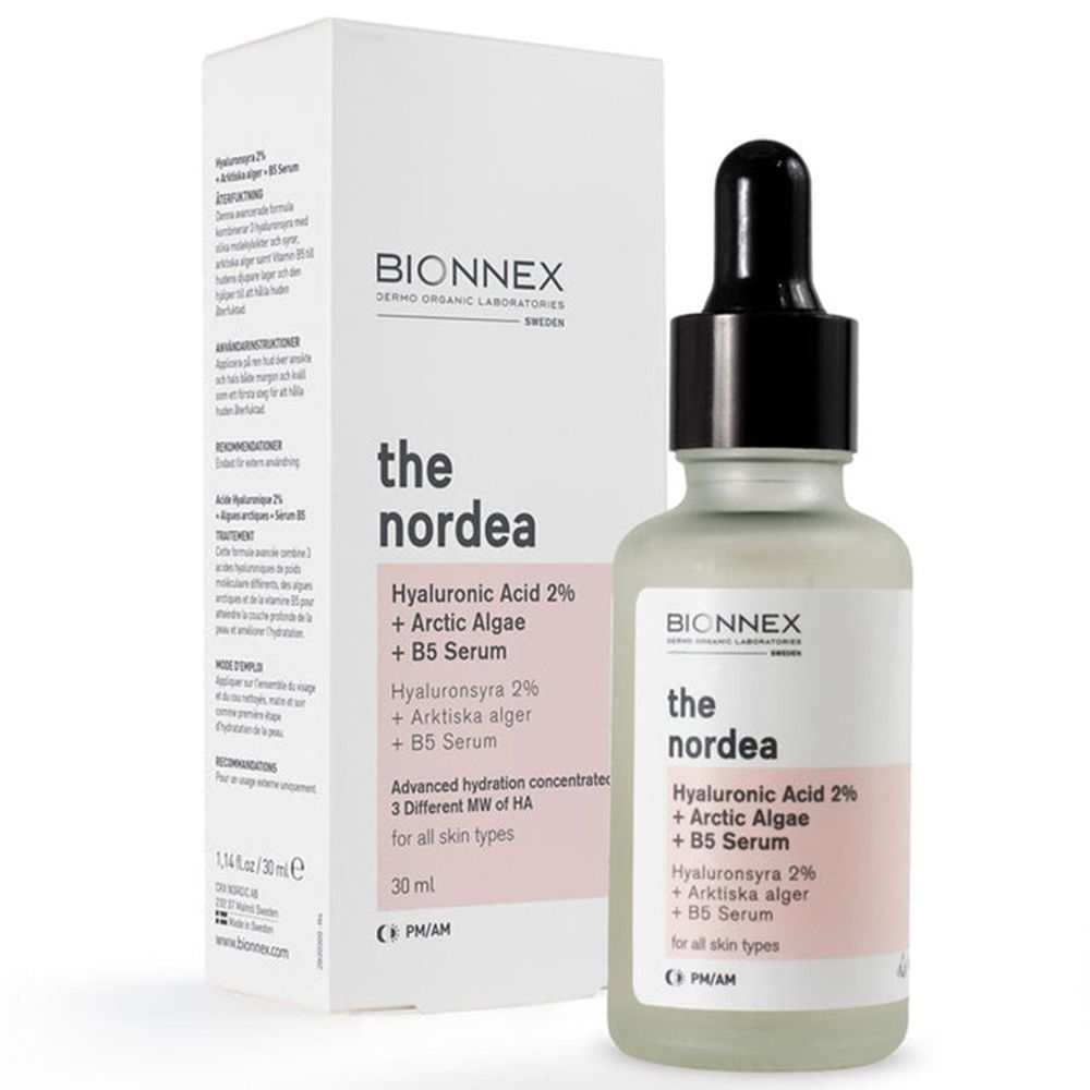 Bionnex- The Nordea Hyaluronic Acid 2% + Arctic Algae + B5 Serum - 30ml