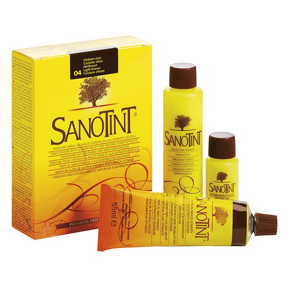 Sanotint - Classic Permanent Hair Colour Kit - Light Brown 04 - 125 ml