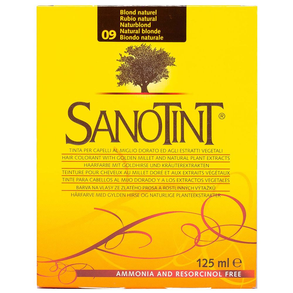 Sanotint - Classic Permanent Hair Colour Kit - Natural Blonde 09 - 125 ml