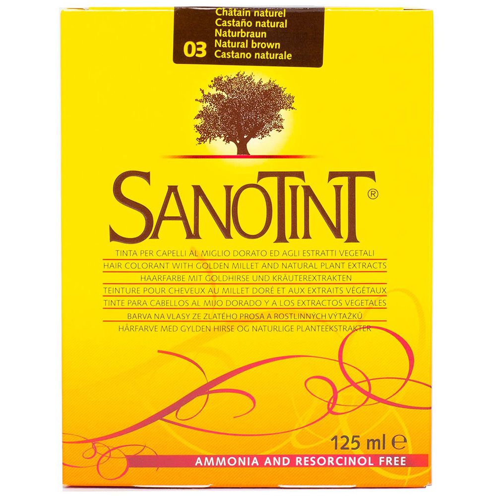 Sanotint - Classic Permanent Hair Colour Kit - Natural Brown 03 - 125 ml