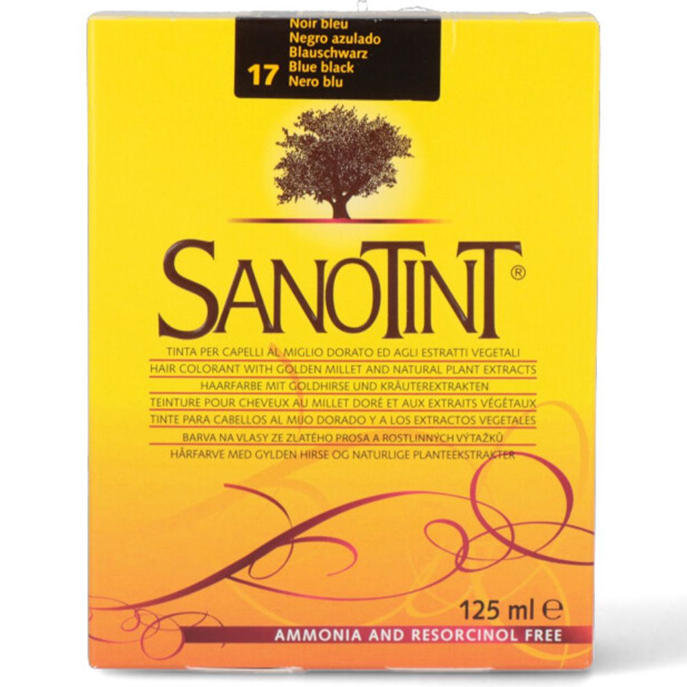 Sanotint - Classic Permanent Hair Colour Kit - Blue Black 17 - 125 ml