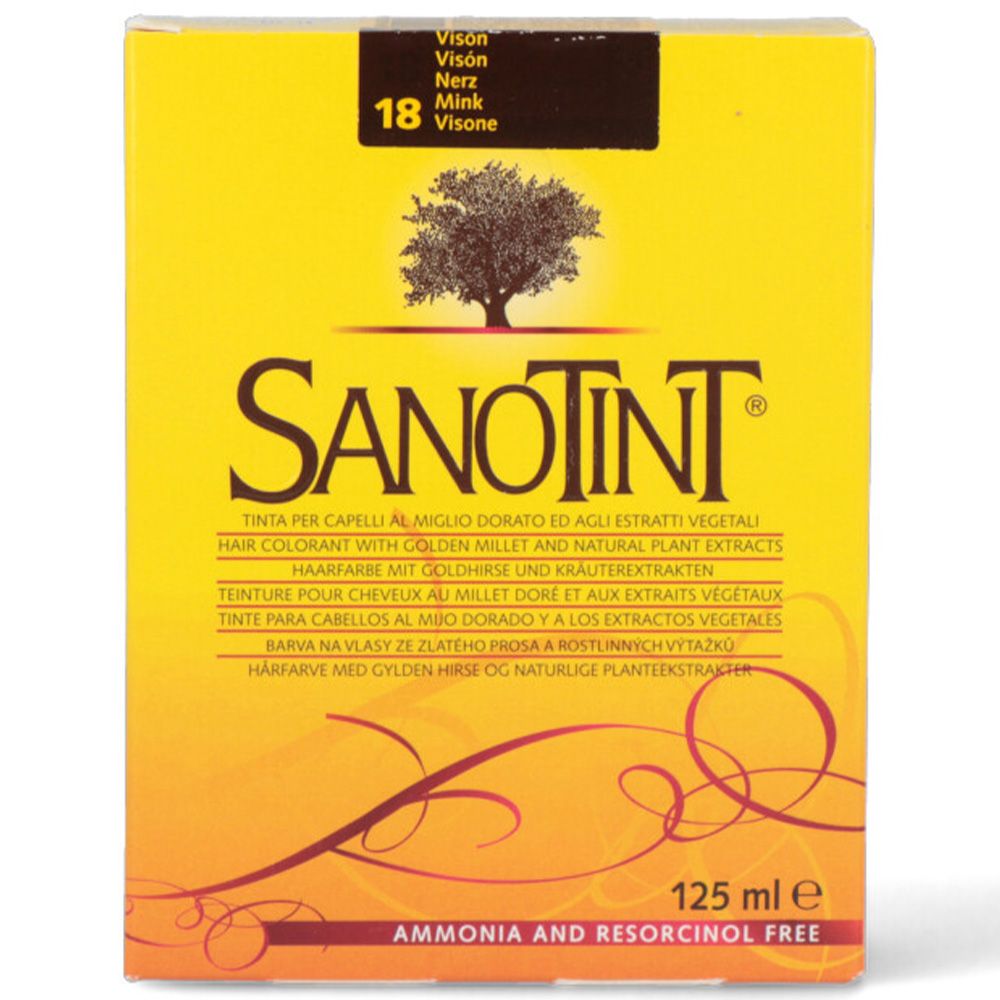 Sanotint - Classic Permanent Hair Colour Kit - Mink 18 - 125 ml