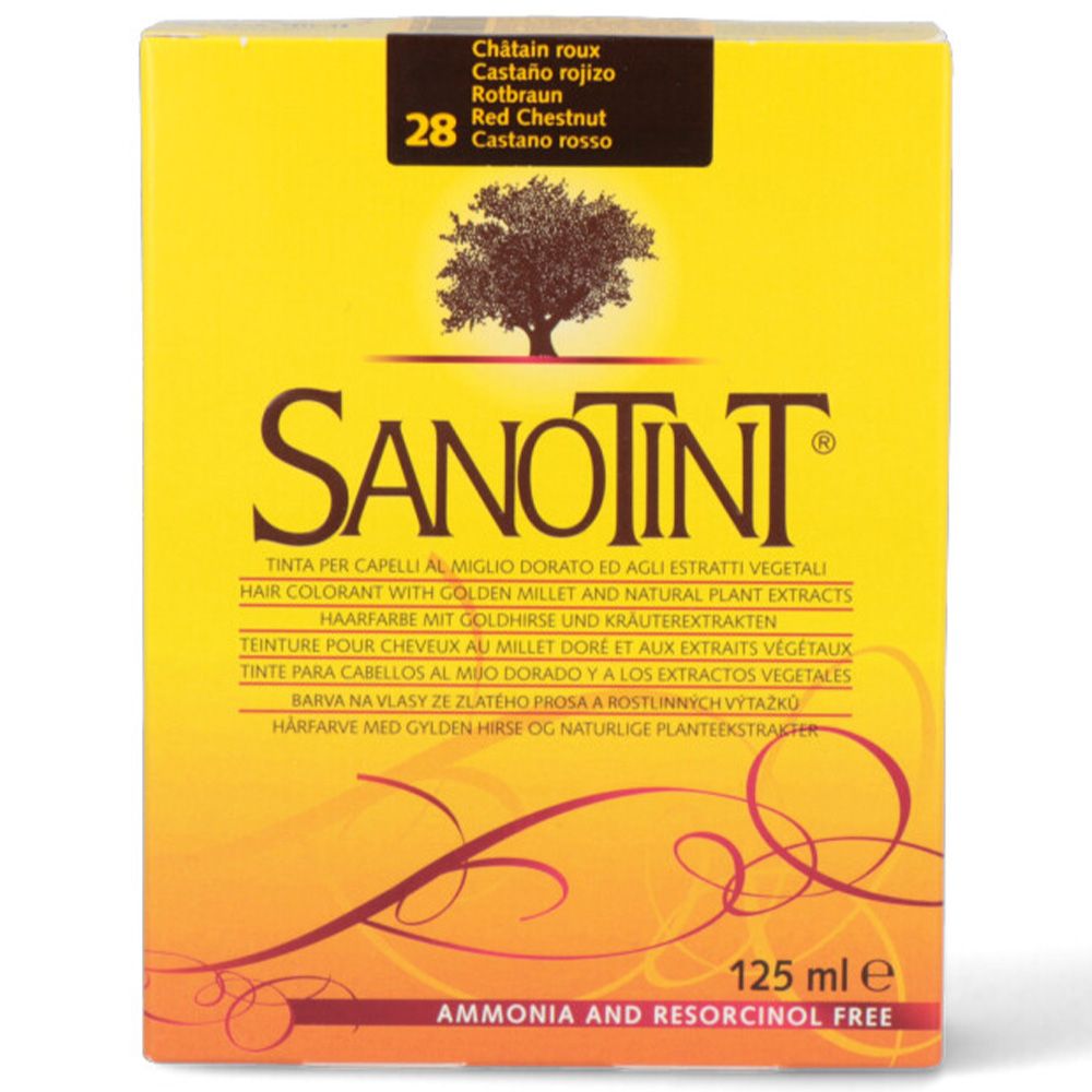 Sanotint - Classic Permanent Hair Colour Kit - Red Chestnut 28 - 125 ml