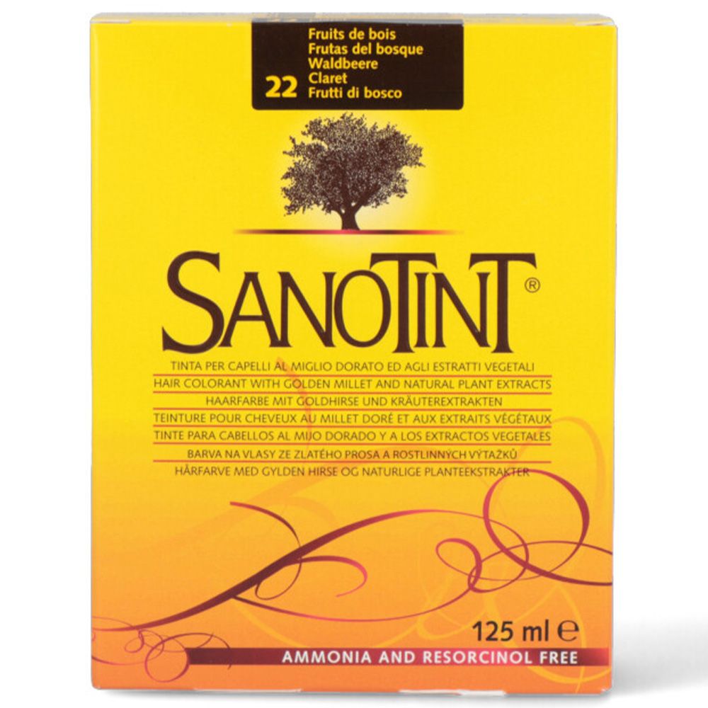 Sanotint - Classic Permanent Hair Colour Kit - Claret 22 - 125 ml