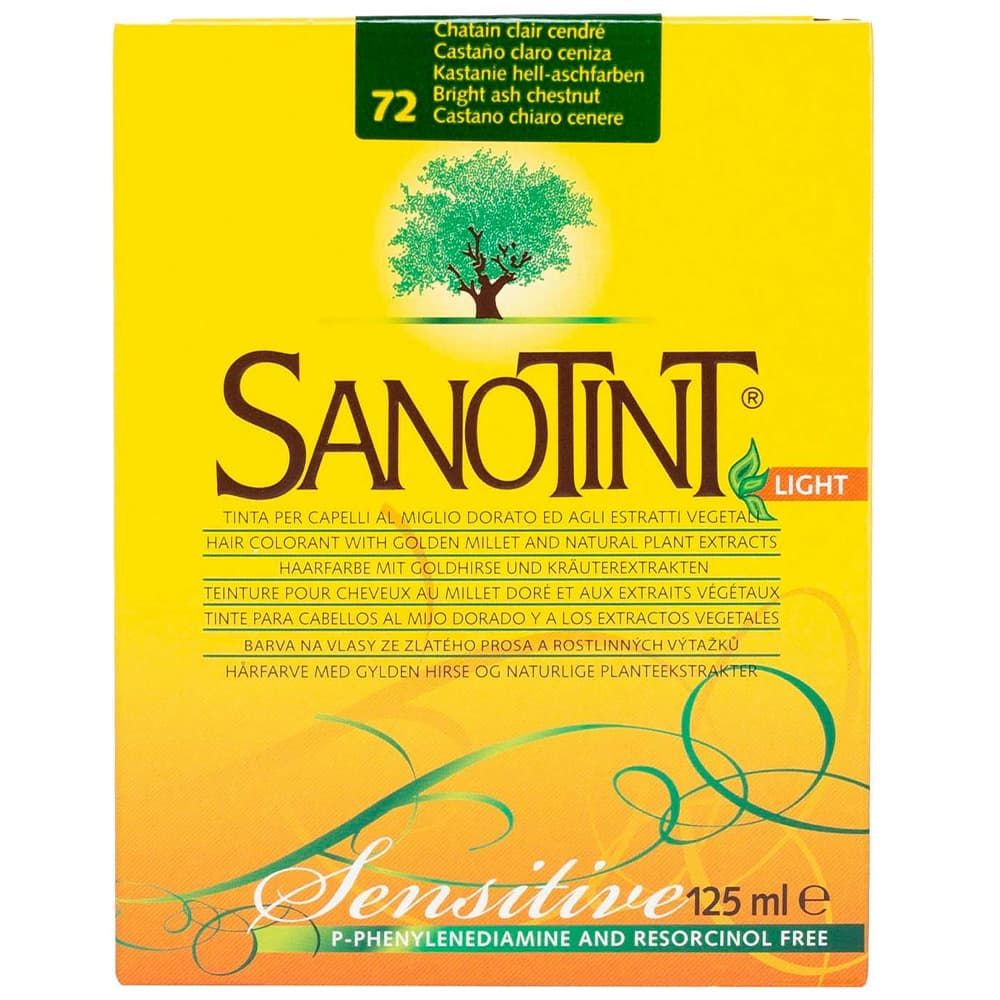 Sanotint - Sensitive Hair Colour Kit - Bright Ash Chestnut 72 - 125 ml