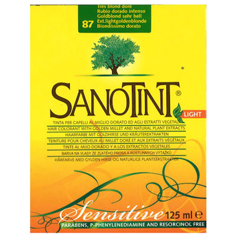 Sanotint - Sensitive Hair Colour Kit - Extra Light Golden Blonde 87 - 125 ml