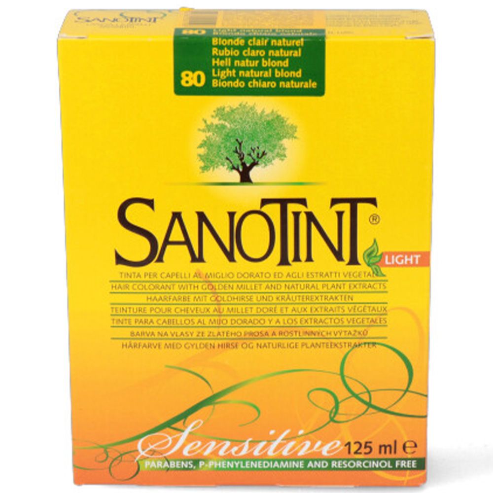 Sanotint - Sensitive Hair Colour Kit - Light Natural Blonde 80 - 125 ml