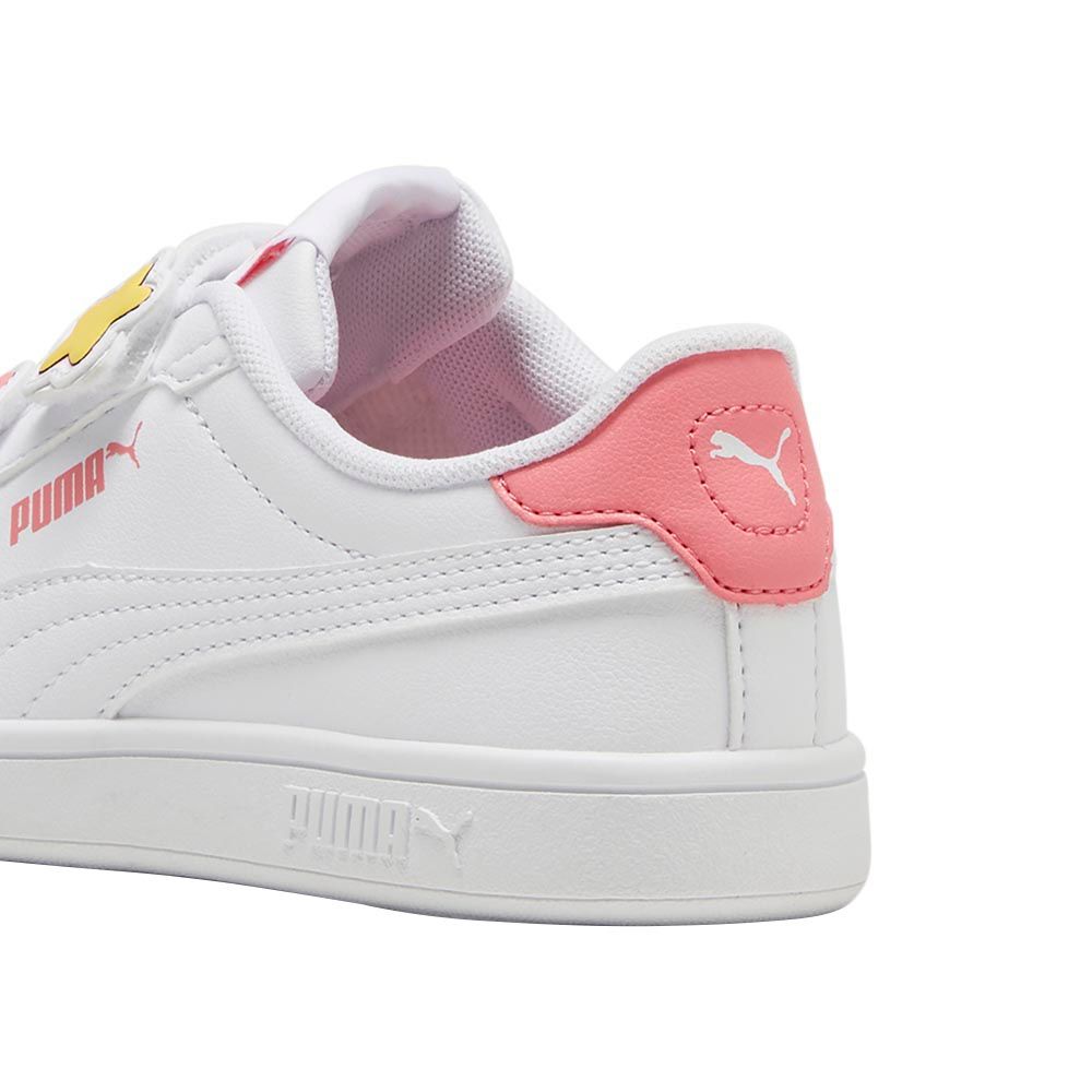 Puma - Smash 3.0 Badges V Pre-School Sneakers - White