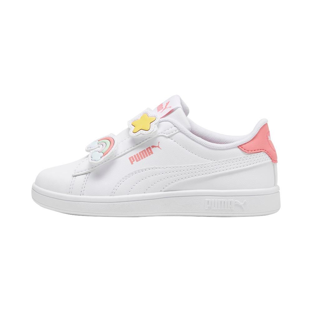 Puma - Smash 3.0 Badges V Pre-School Sneakers - White