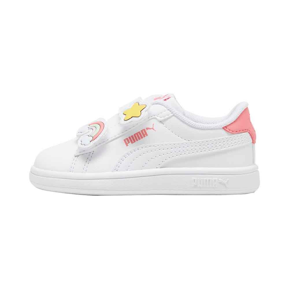 Puma - Smash 3.0 Badges V Infant Sneakers - White