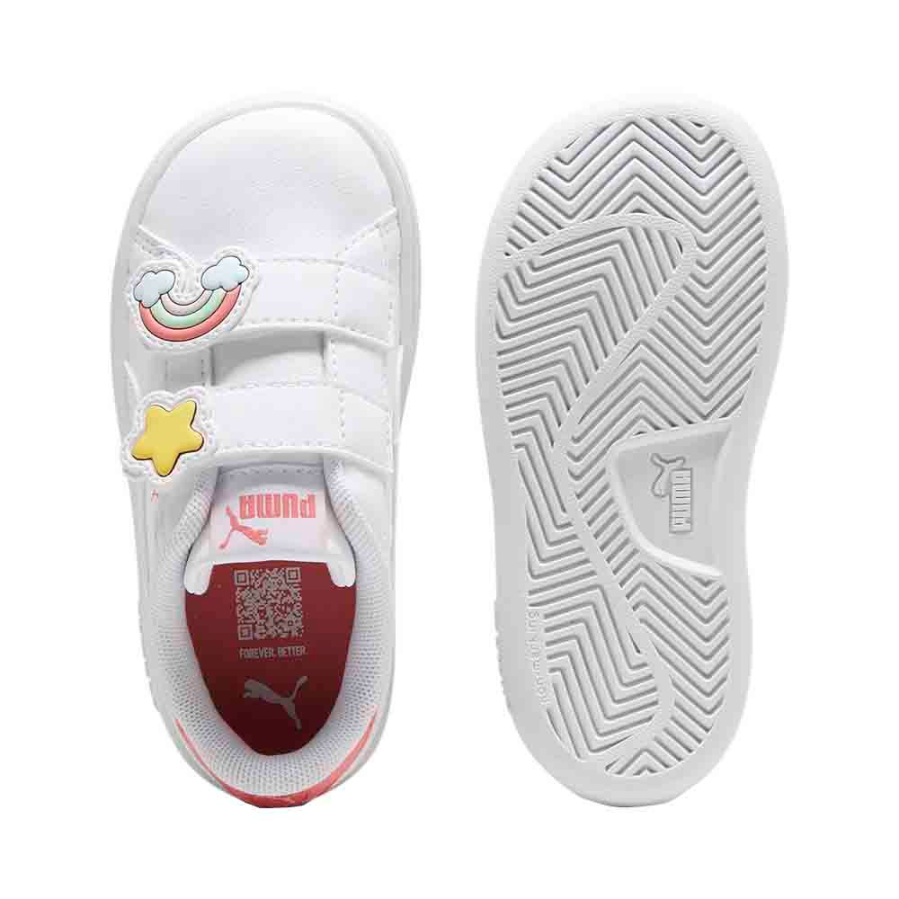 Puma - Smash 3.0 Badges V Infant Sneakers - White