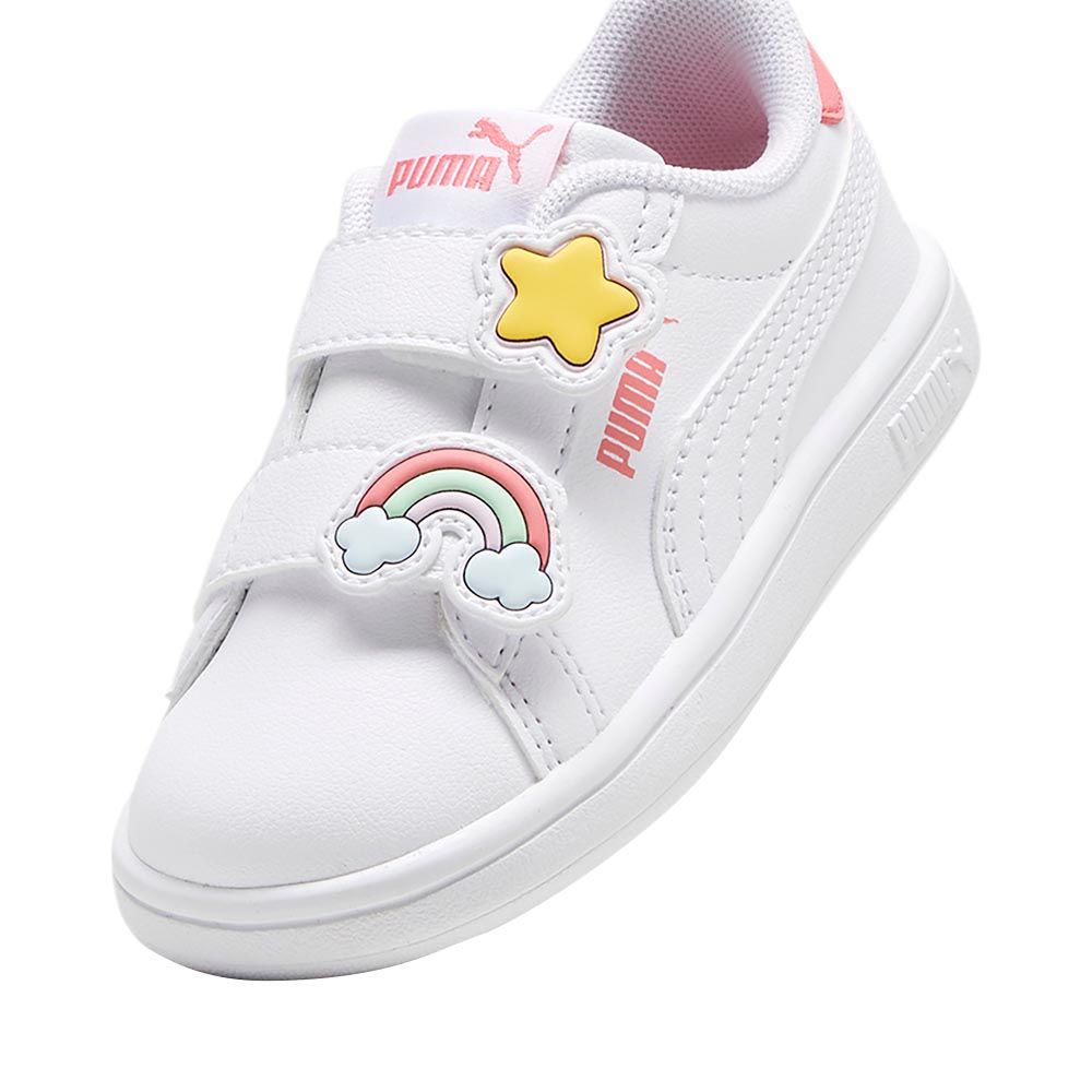 Puma - Smash 3.0 Badges V Infant Sneakers - White