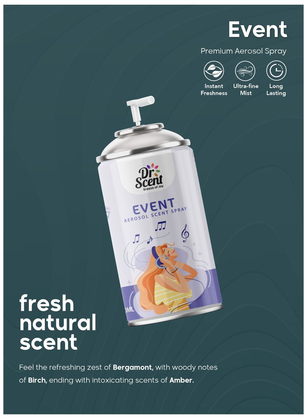 Dr Scent - Aerosol Air Freshener Spray - Event - 300 ml