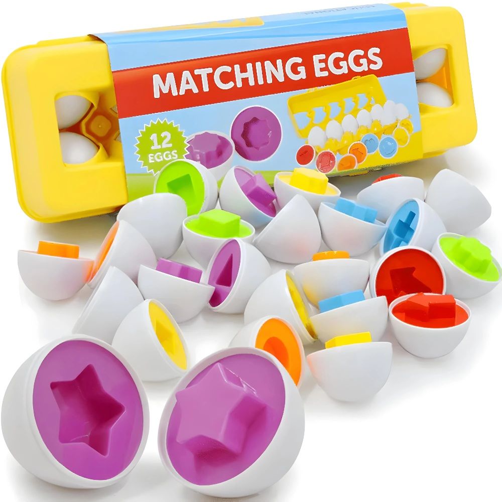 Funfiniti - Shape Matching Egg Toy - 12pcs