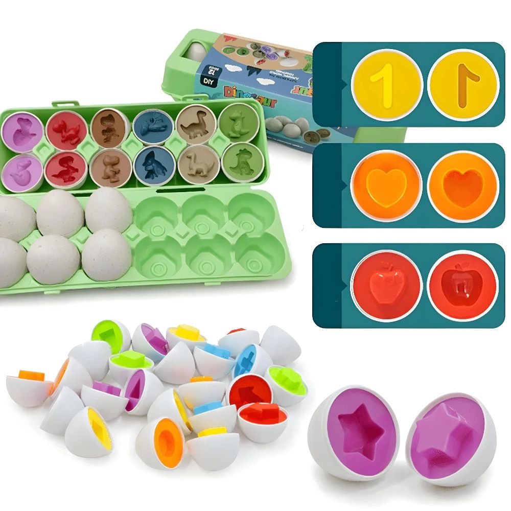 Funfiniti - Shape Matching Egg Toy - 12pcs