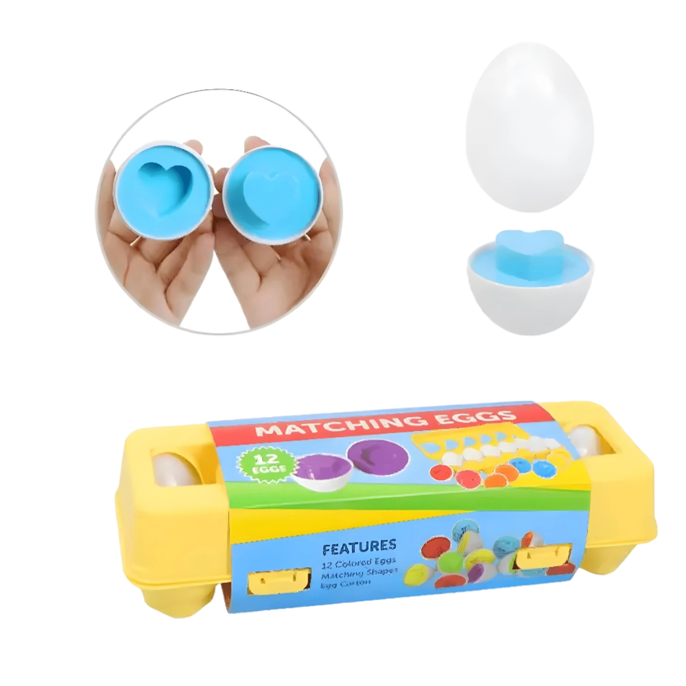 Funfiniti - Shape Matching Egg Toy - 12pcs