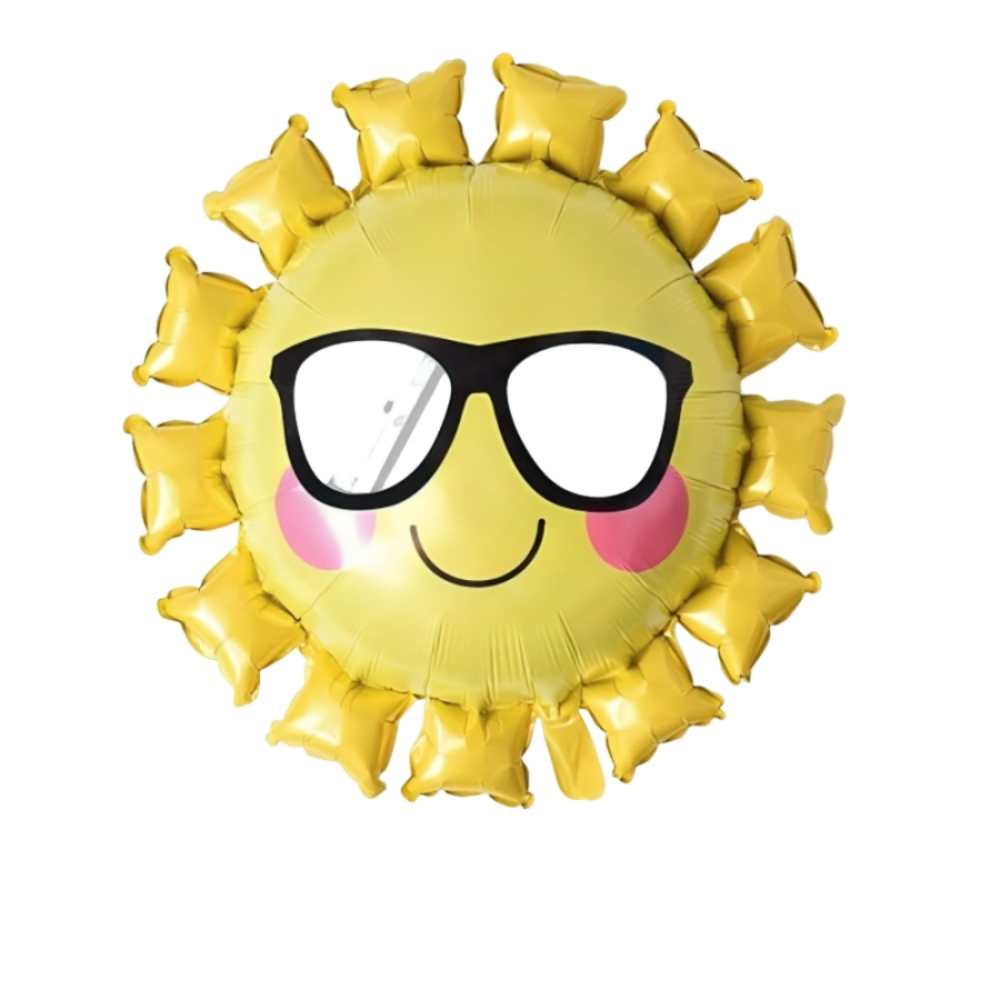 Funfiniti - Sun Smiley Foil Balloon - Yellow