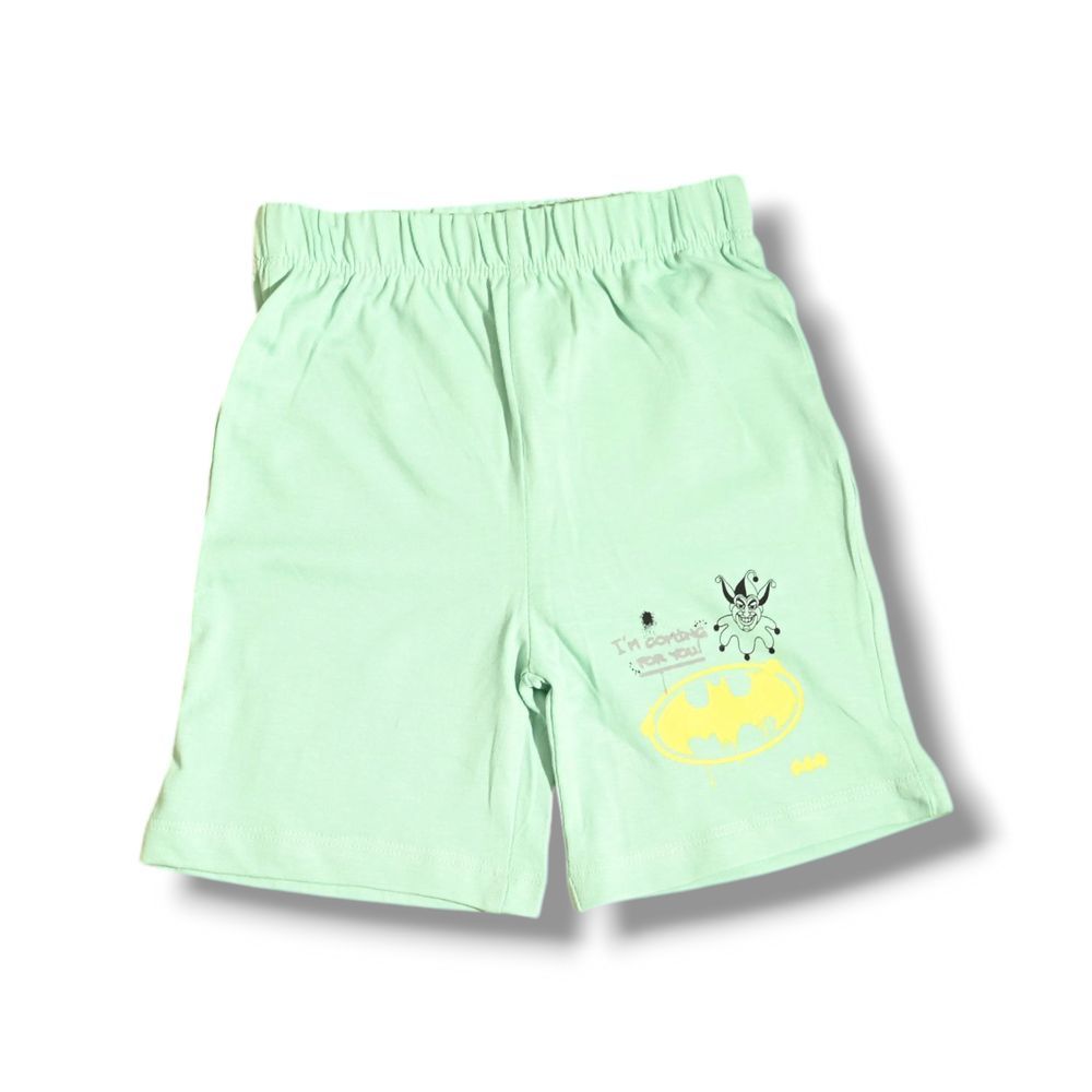 Batman - Boy's Summer T-Shirt And Short - White/Green