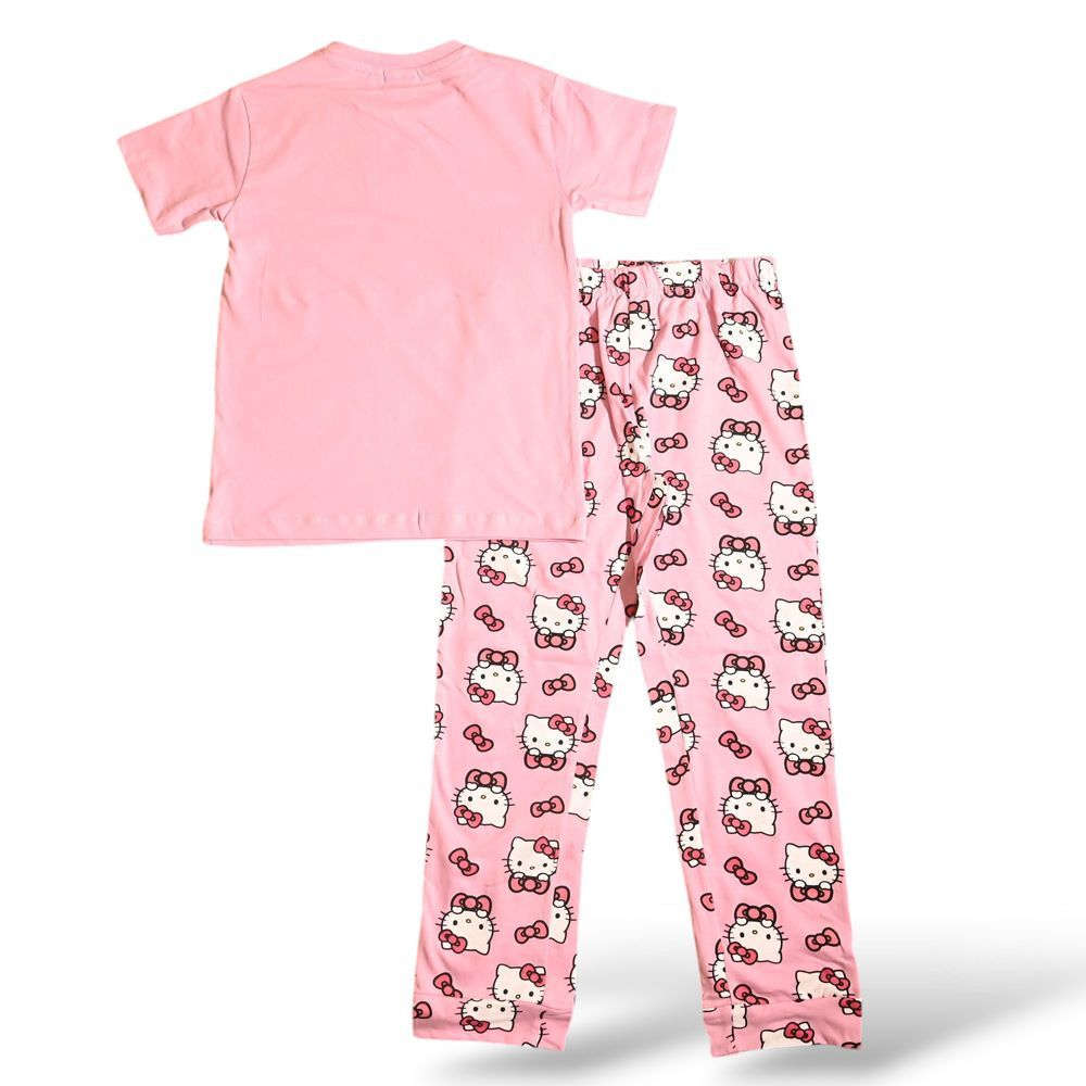 Hello Kitty - Girl Shortsleeve Pajama Sets - Pink