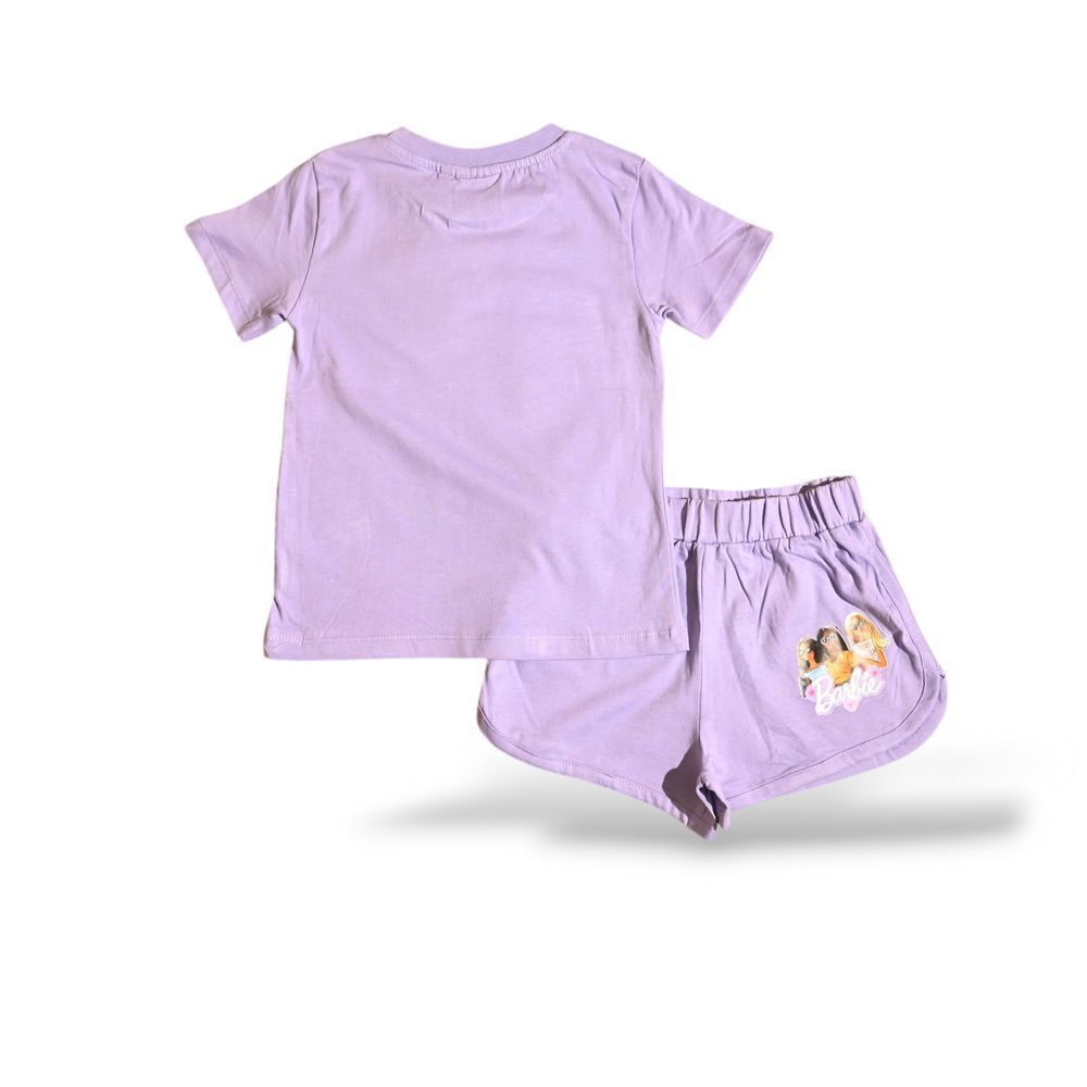 Barbie - Girls Short Set - Purple