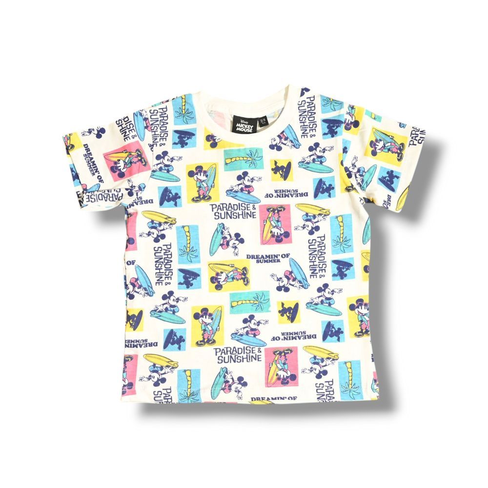 Mickey & Friends - 2pc-Set - Boy's Summer T-Shirt And Short - Multicolor