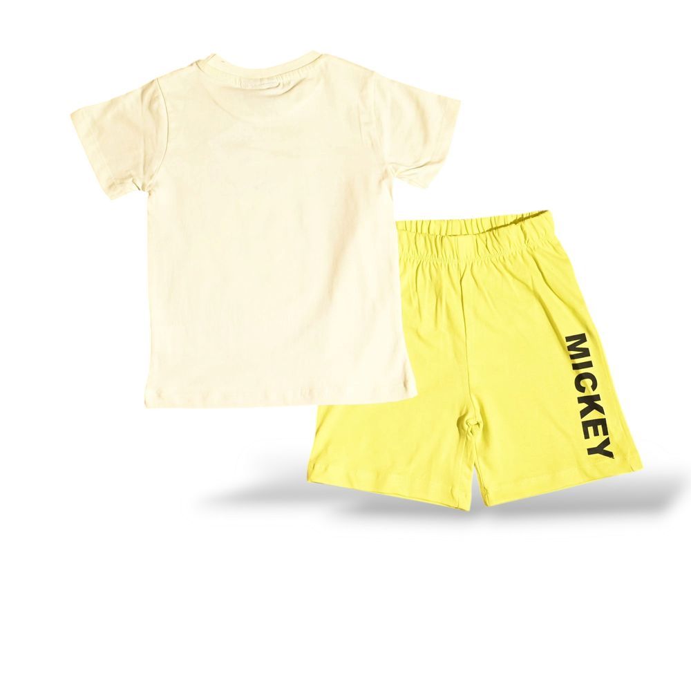 Mickey Mouse - Boys Short Set - Yellow