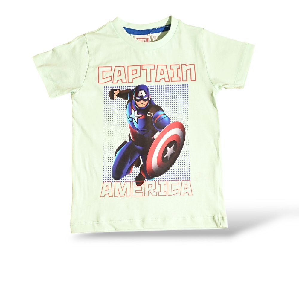 Avengers - 2pc-Set - Boy's Captain America Printed Pyjama T-Shirt & Pants