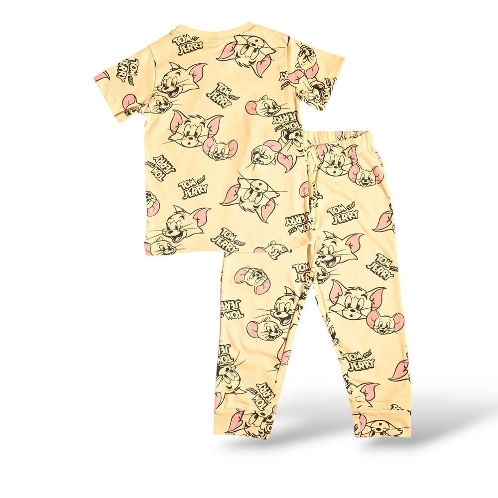 Tom & Jerry - Boys Short Sleeve Pajama Set - Multicolor