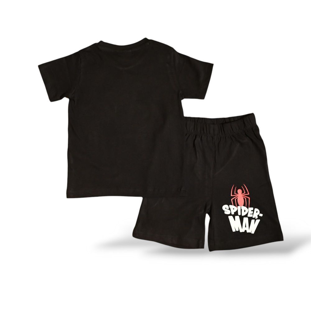 Spiderman - Boys Short Set - Black