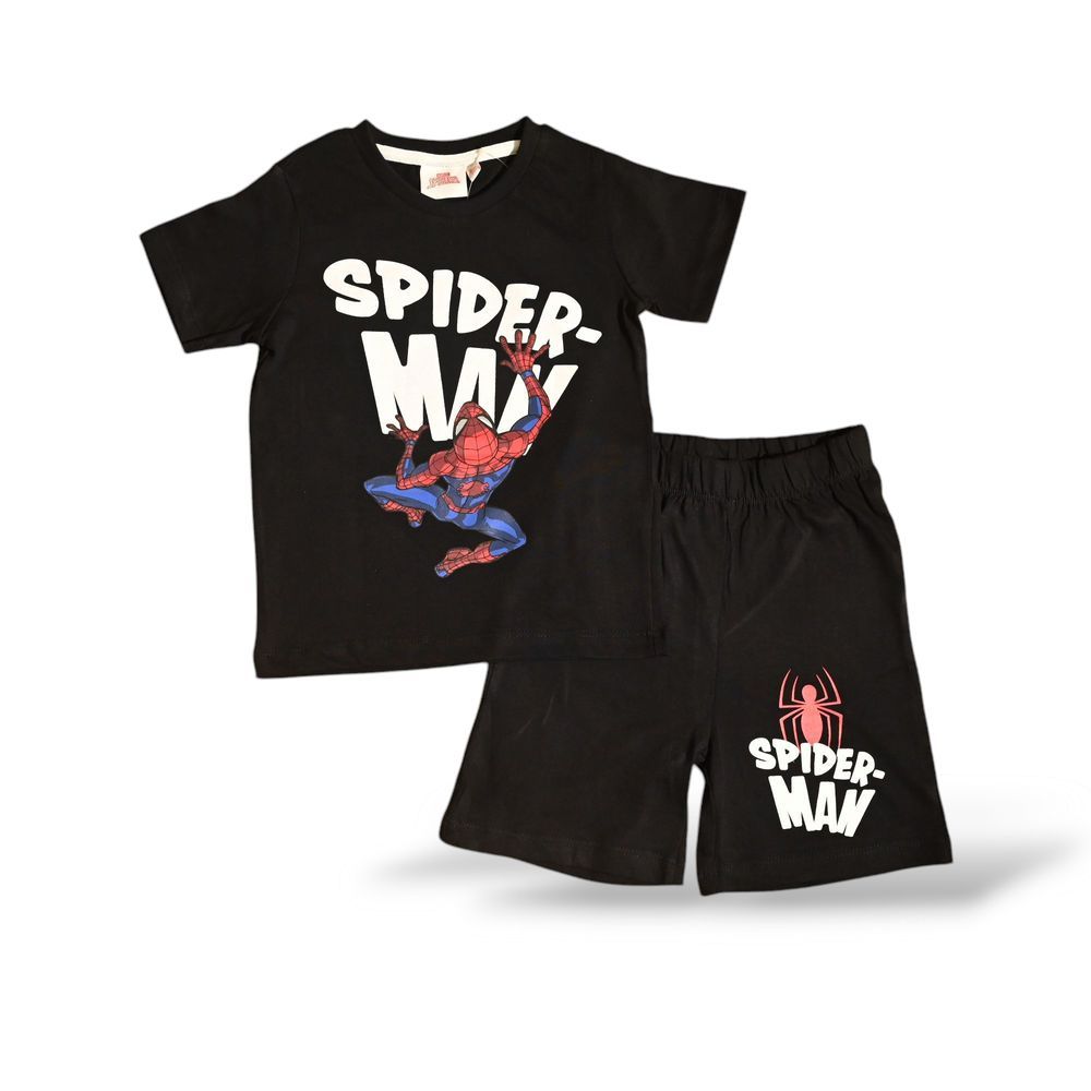 Spiderman - Boys Short Set - Black