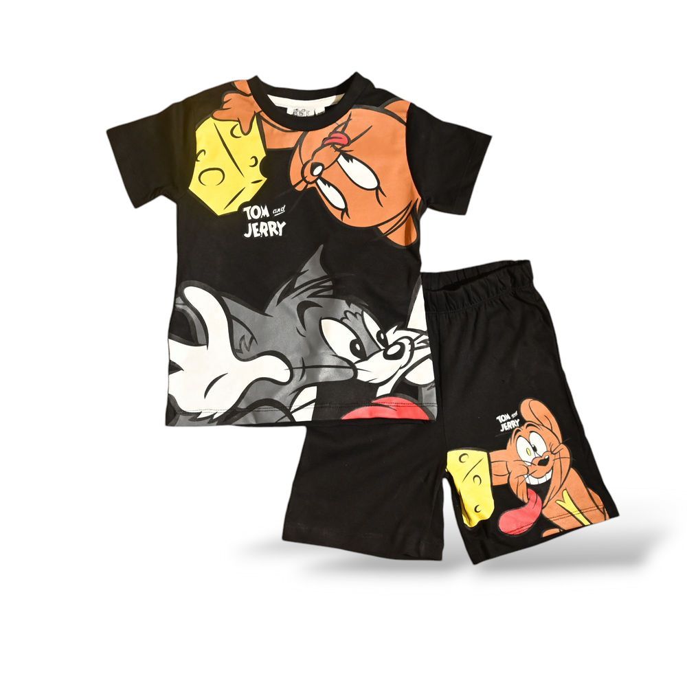 Tom & Jerry - Boys Short Set - Black