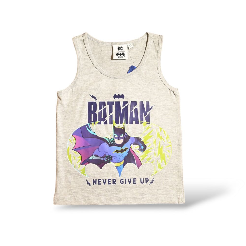 Batman - Boys Summer Sleeveless & Short Set - Grey/Blue