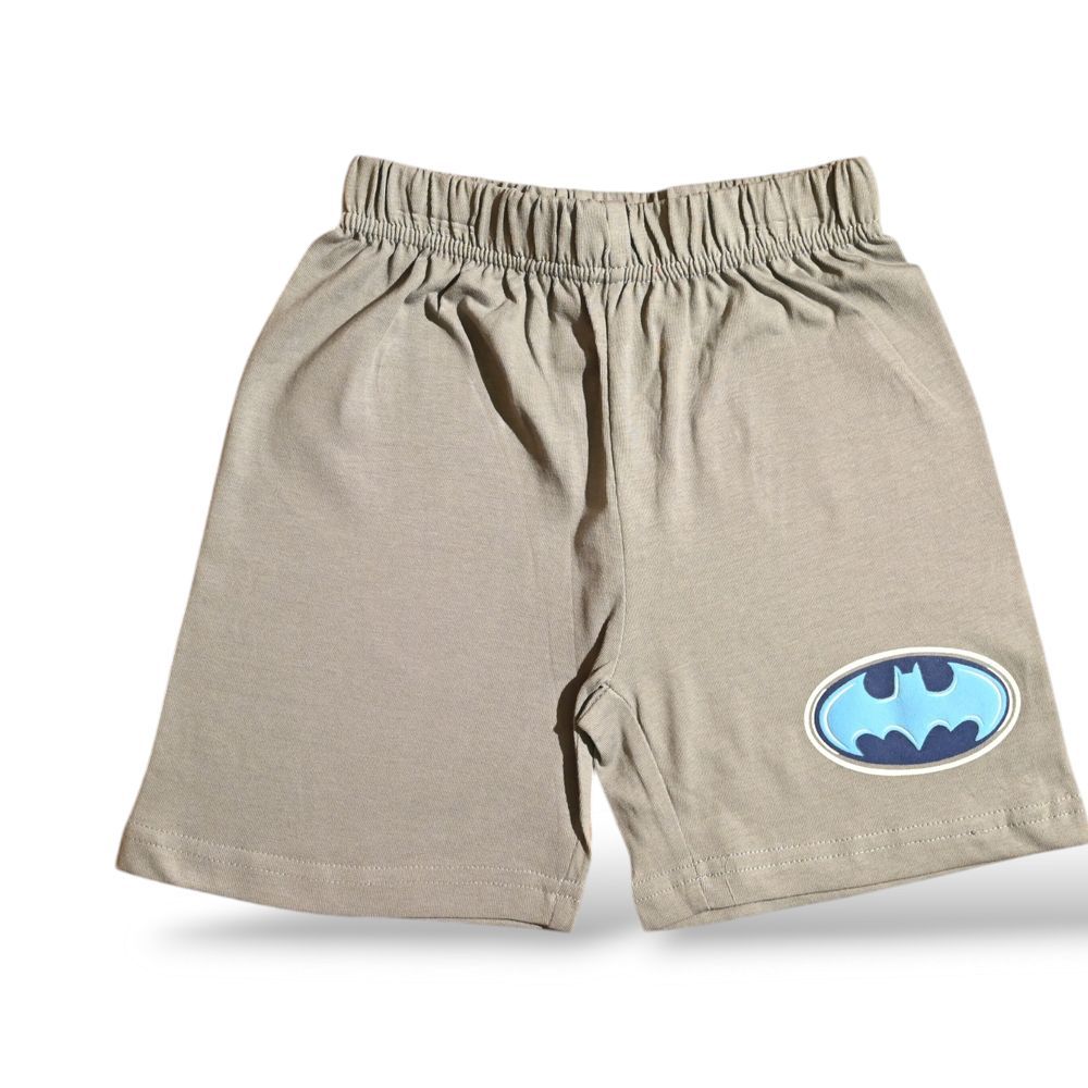 Batman - DC Comics Boys Cotton T-Shirt & Shorts Set - Grey