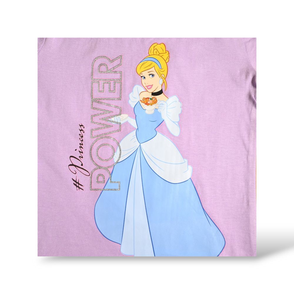 Disney - Girl's Princess Cinderella Printed T-Shirt - Purple