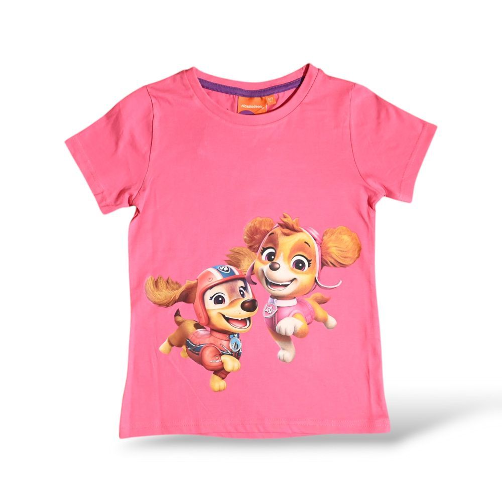 Paw Patrol - 2pc-Set - Girl's Short Sleeve Top And Pyjama - Purple/Pink