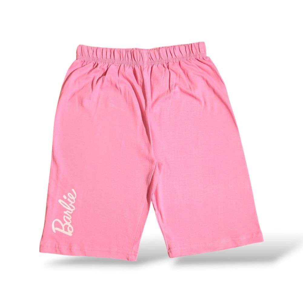 Barbie - 2pc-Set - Girl's Cotton T-Shirt & Shorts - Pink