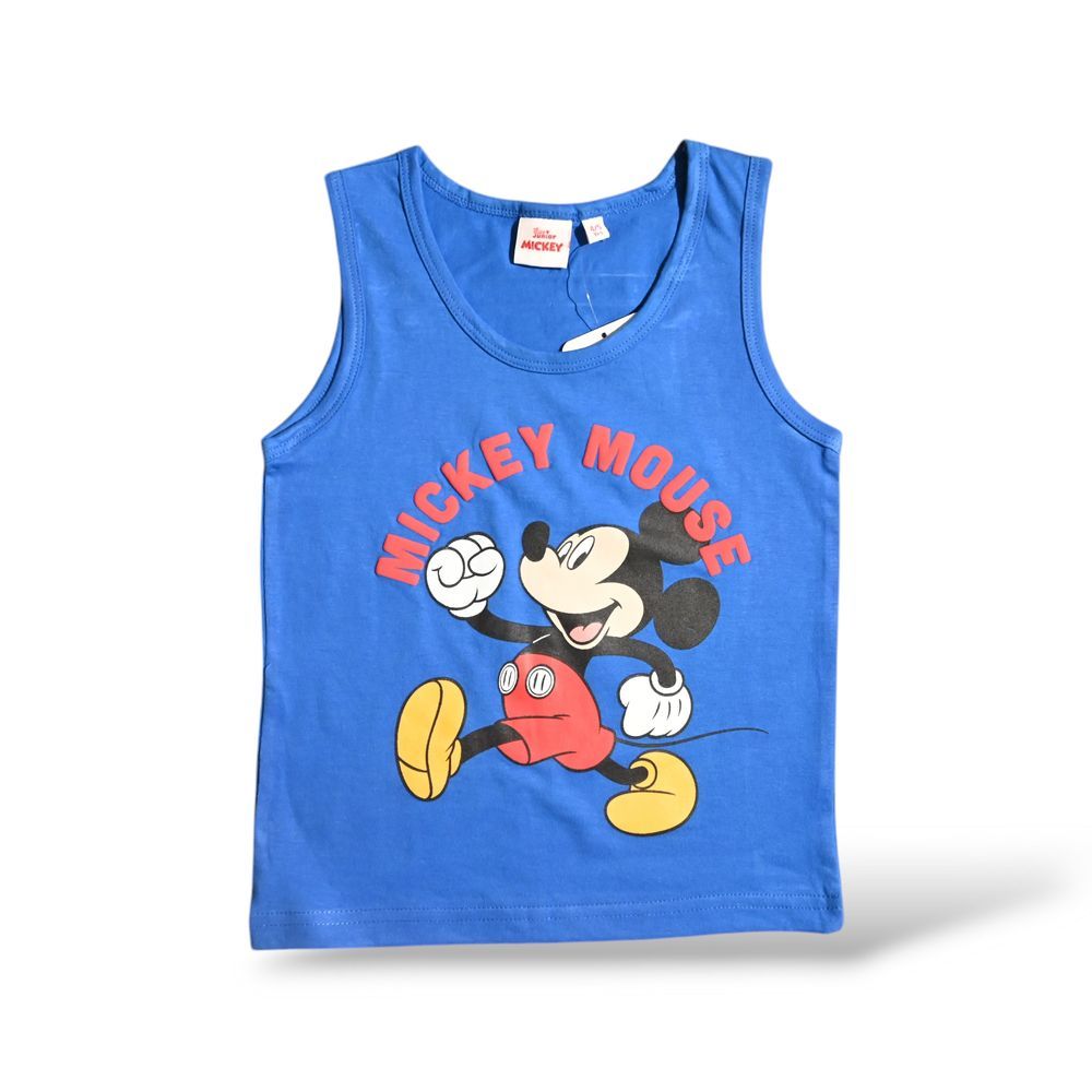 Mickey Mouse - Boys Summer Sleeveless & Short Set - Blue