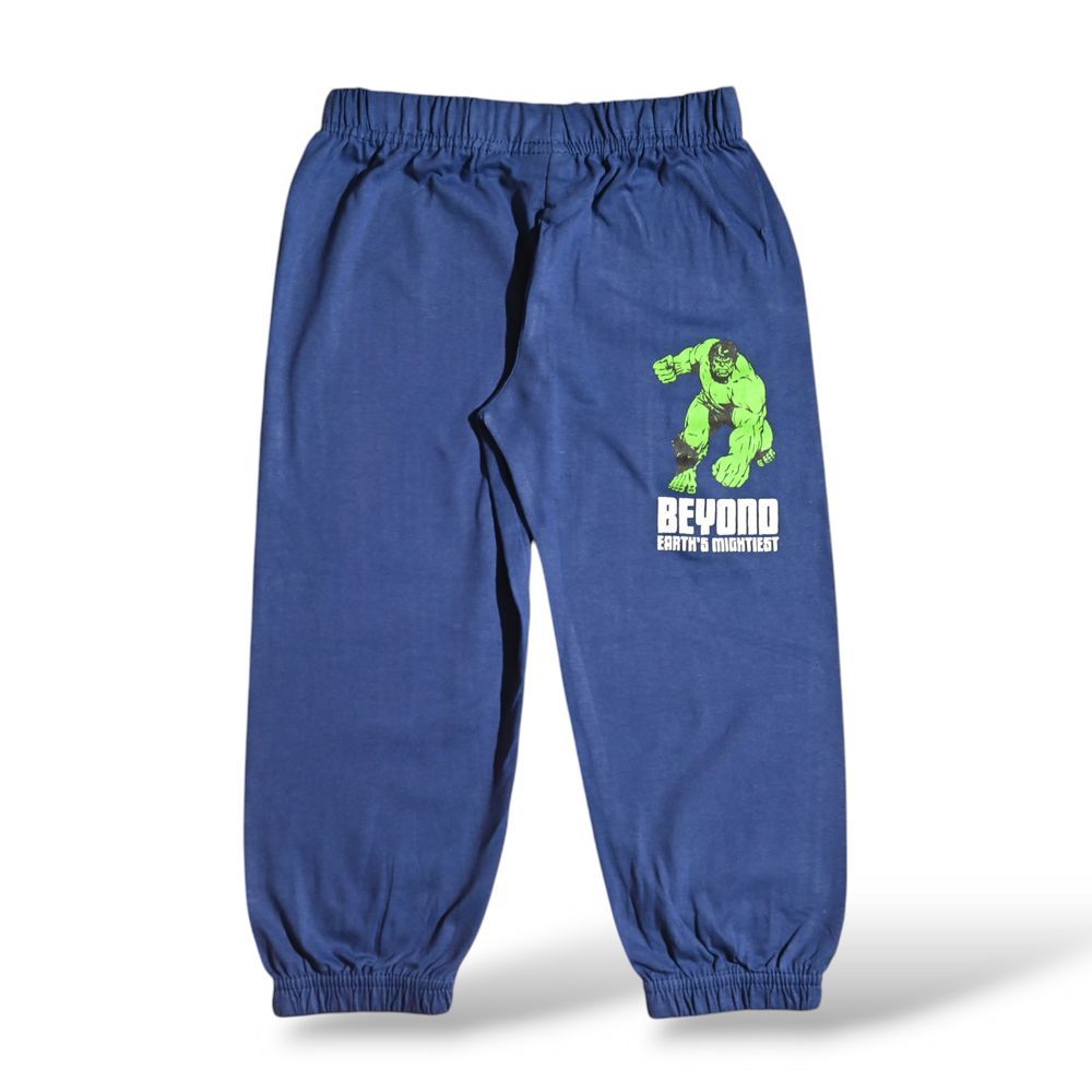 Avengers - 2pc-Set - Boy's Hulk Printed Pyjama T-Shirt & Pants - Red/Blue