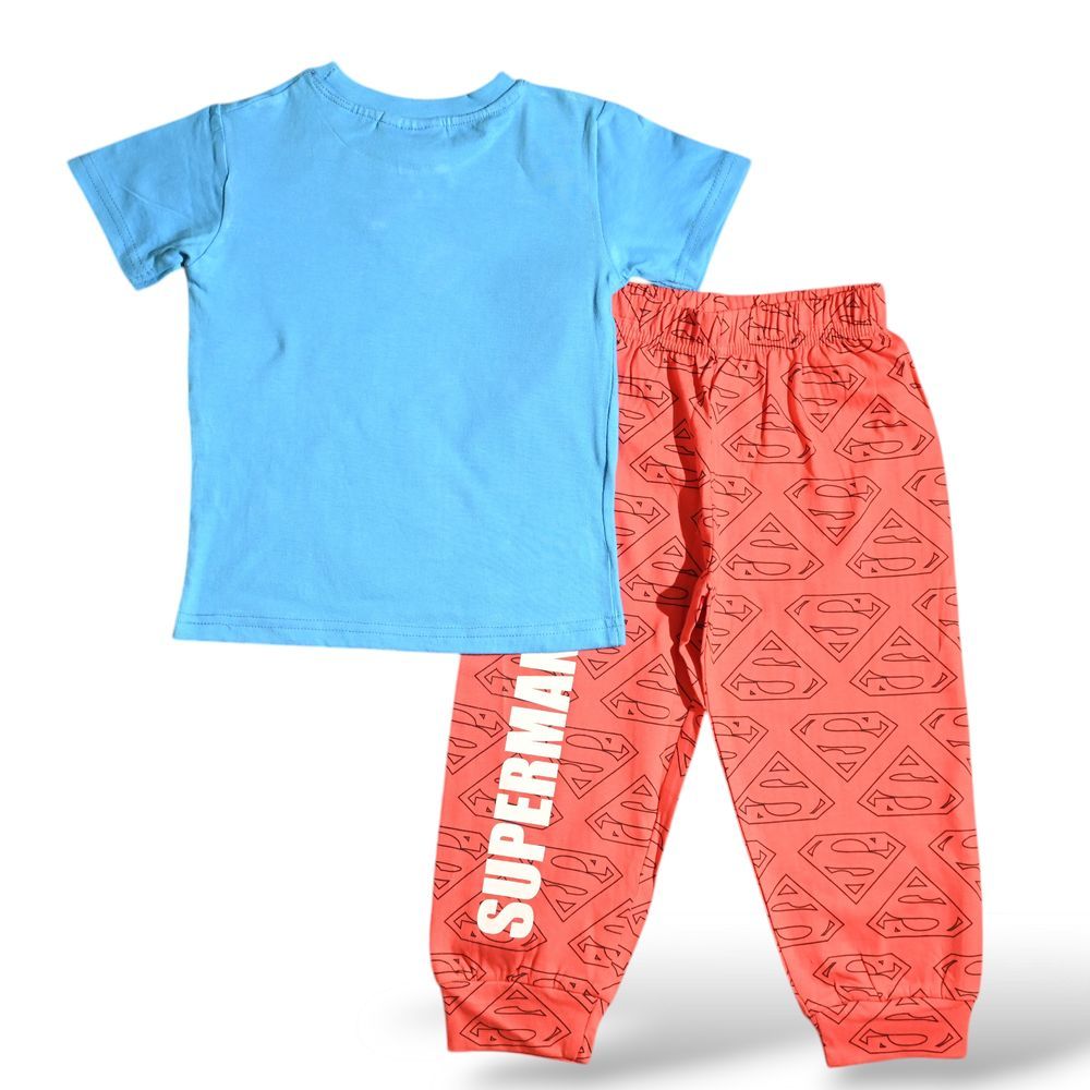 Superman - Kids T-Shirt & Joggers Pyjama Set - Blue/Red