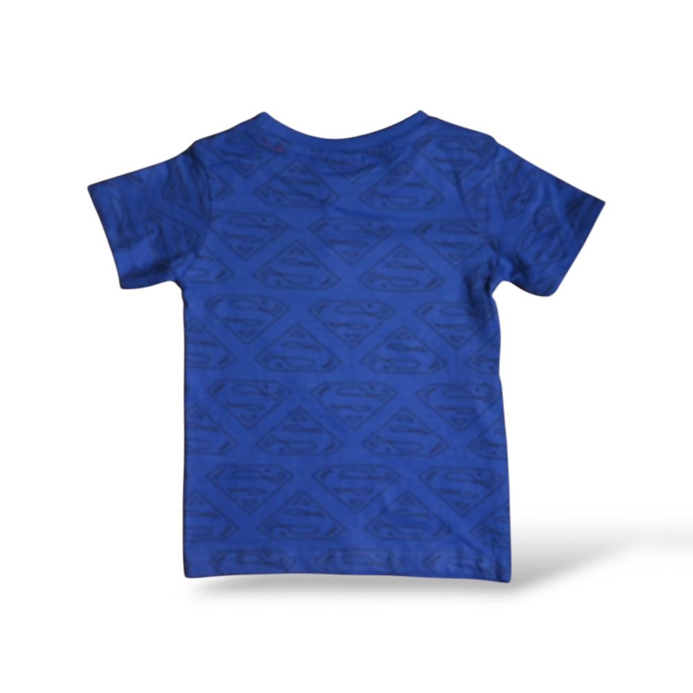 Superman - Boy's Short Sleeves Graphic T-Shirt - Blue