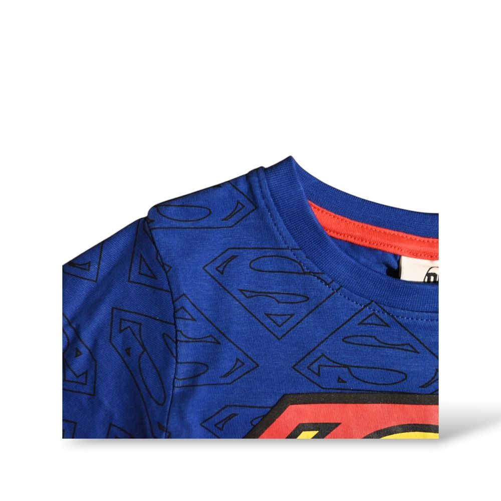 Superman - Boy's Short Sleeves Graphic T-Shirt - Blue