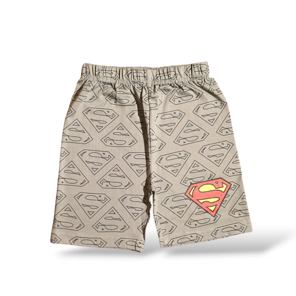 Superman - Boys Summer Sleeveless & Short Set - Blue/Grey