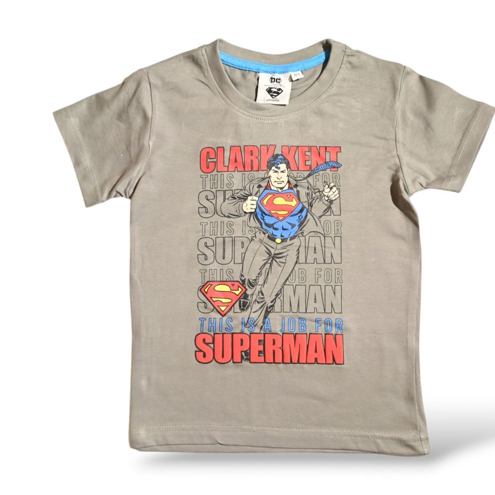 Superman - DC Comics Boys T-Shirt & Shorts Grey/Blue