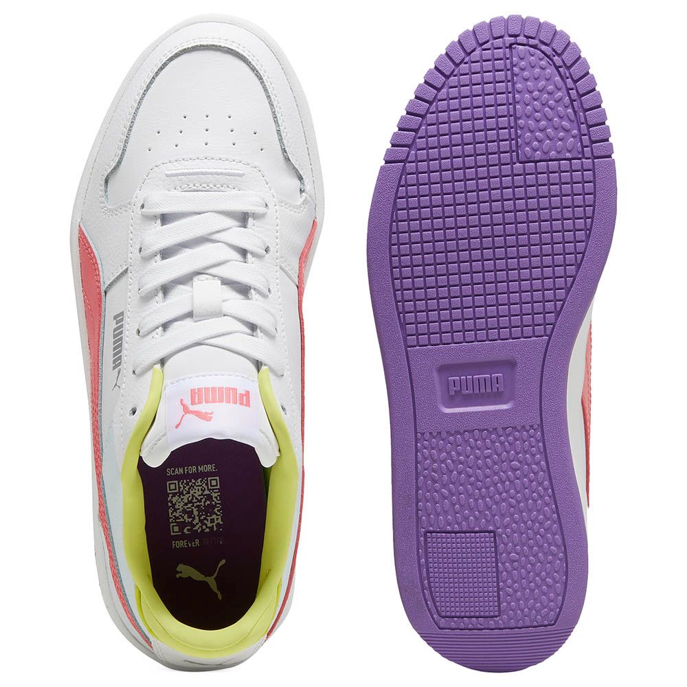 Puma - Carina Street Jr Sneakers - White/Passionfruit