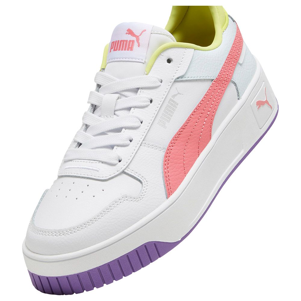 Puma - Carina Street Jr Sneakers - White/Passionfruit