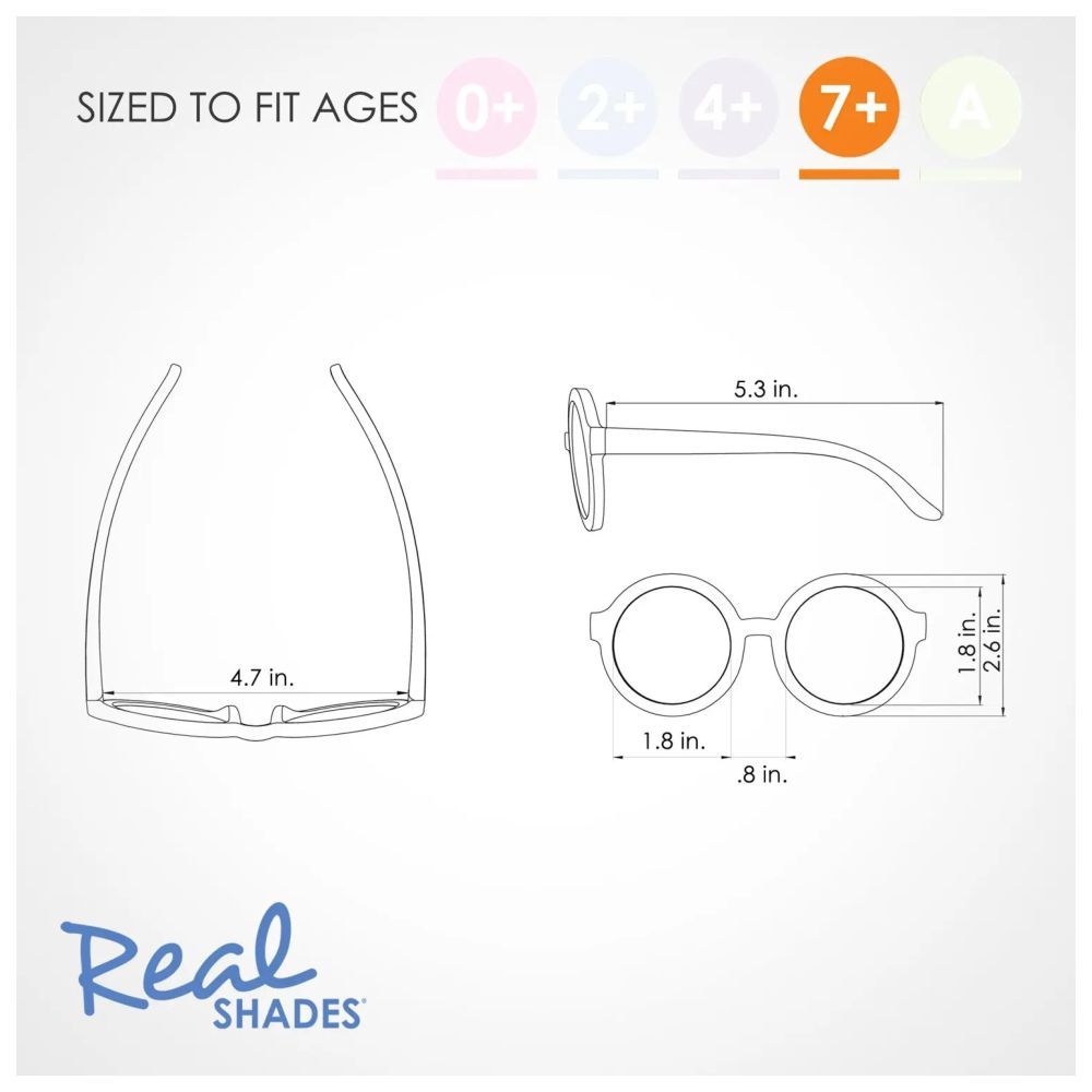 Real Shades - Vibe Smoke Lens Sunglasses - Warm Grey